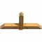 Ekena Millwork Eugene Rough Sawn Timber Gable Bracket, Western Red Cedar, 60"W x 27"H x 6"D x 6"F, 11/12 Pitch GBW060X27X0606EUG00RWR - alternate 3